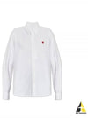 De Coeur Long Sleeve Shirt Ivory - AMI - BALAAN 2