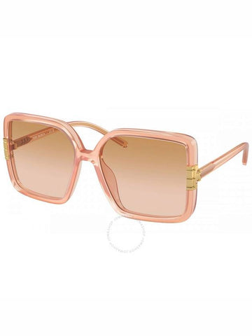 Tory Burch Pink Gradient Orange Square Ladies Sunglasses TY9075U 19862D 57 - TORY BURCH - BALAAN 1