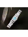 Constellation Blue Mother of Pearl Ladies Top Luxury Diamond Mini Steel Watch - OMEGA - BALAAN 5