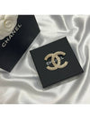 CC Logo Crystal Brooch Silver - CHANEL - BALAAN 4