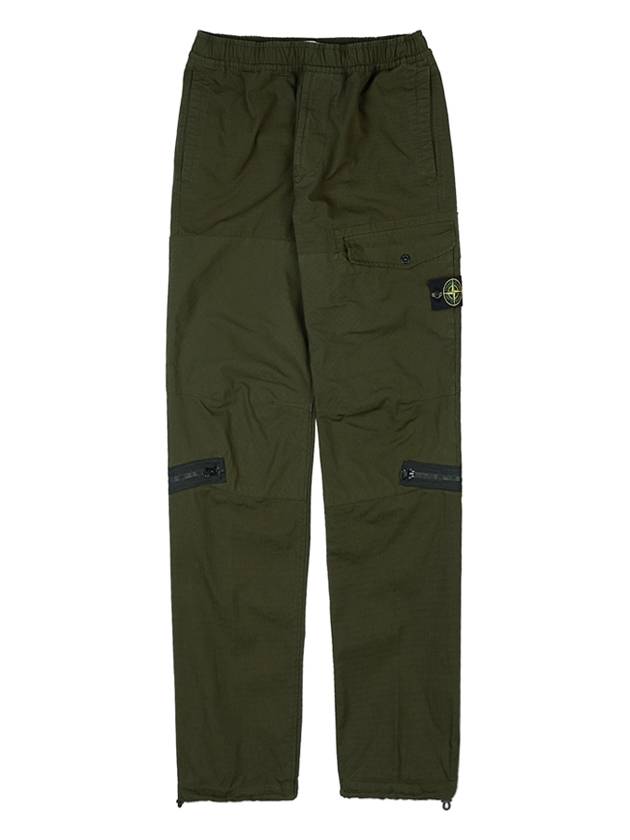 Wappen Logo Cotton Cargo Pants Olive Green - STONE ISLAND - BALAAN 11