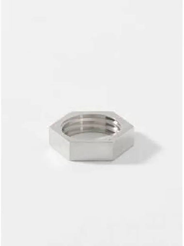 Women's Bolt Nut Ring Palladium - MAISON MARGIELA - BALAAN 1