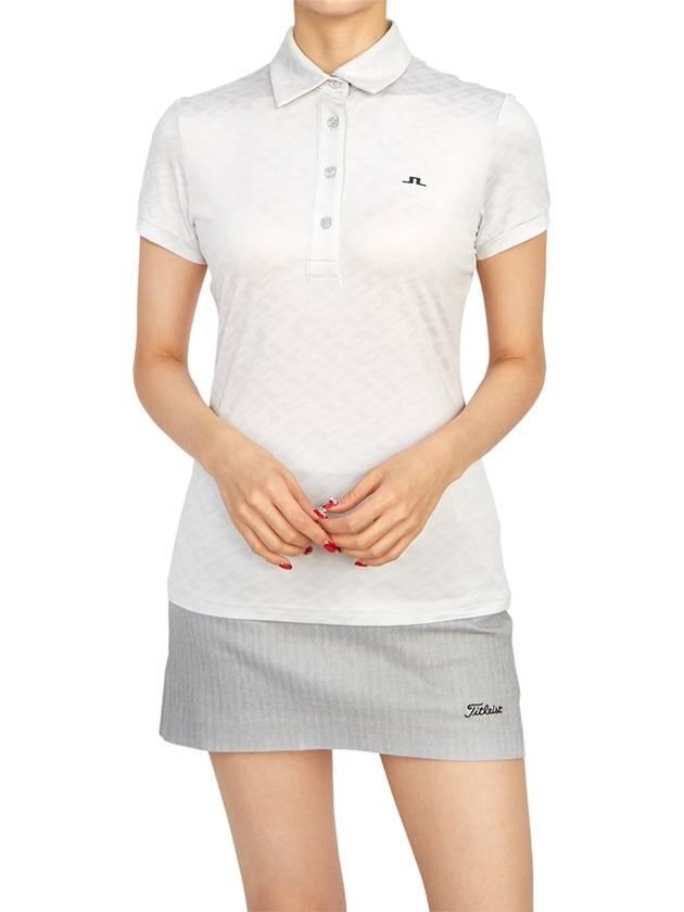 Golf Alaya Jacquard Polo GWJT07569 U053 Women's Alaya Jacquard Polo - J.LINDEBERG - BALAAN 6