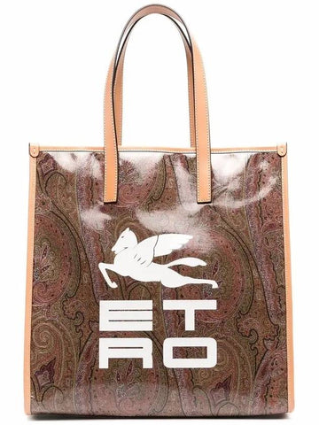 Logo Presley Print Tote Bag - ETRO - BALAAN 1