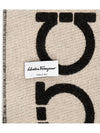 Wool Muffler Black - SALVATORE FERRAGAMO - BALAAN 9