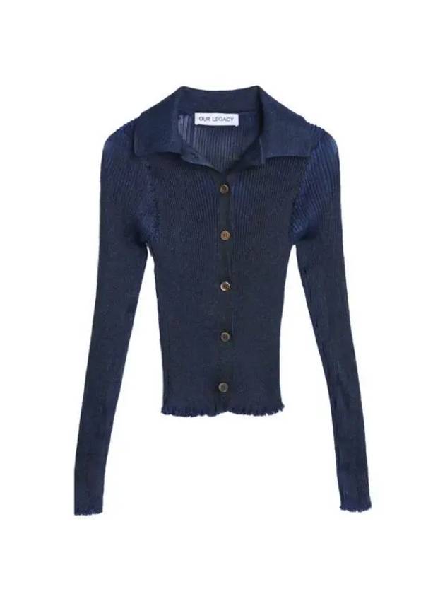 Mazzy Polo Cardigan Navy - OUR LEGACY - BALAAN 1