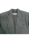 Women's Guelfo Yarn Dyed Wool Jacket Grey - MAX MARA - BALAAN 4