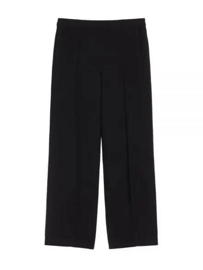 Orianna Pleated Straight Pants Black - MAX MARA - BALAAN 2