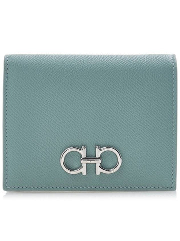 Women's Gancini Half Wallet 22 D780 LUCKY CHAR 0770020 - SALVATORE FERRAGAMO - BALAAN 1