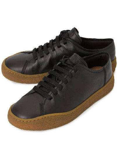 Men's Peu Terreno Leather Low Top Sneakers Black - CAMPER - BALAAN 2