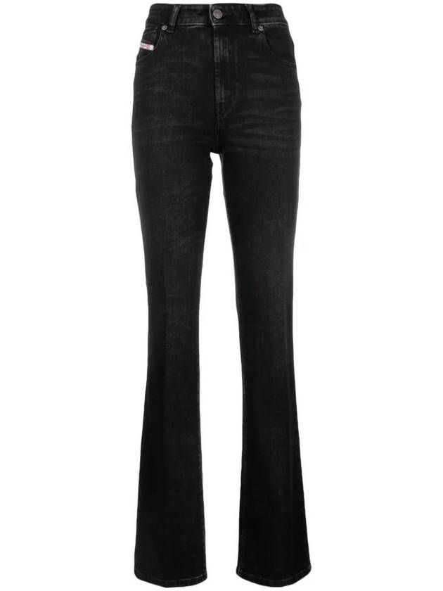 High Rise Bootcut Jeans Black - DIESEL - BALAAN 1