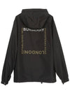 Men's Horseferry Logo Hooded Jacket Black - BURBERRY - BALAAN 3