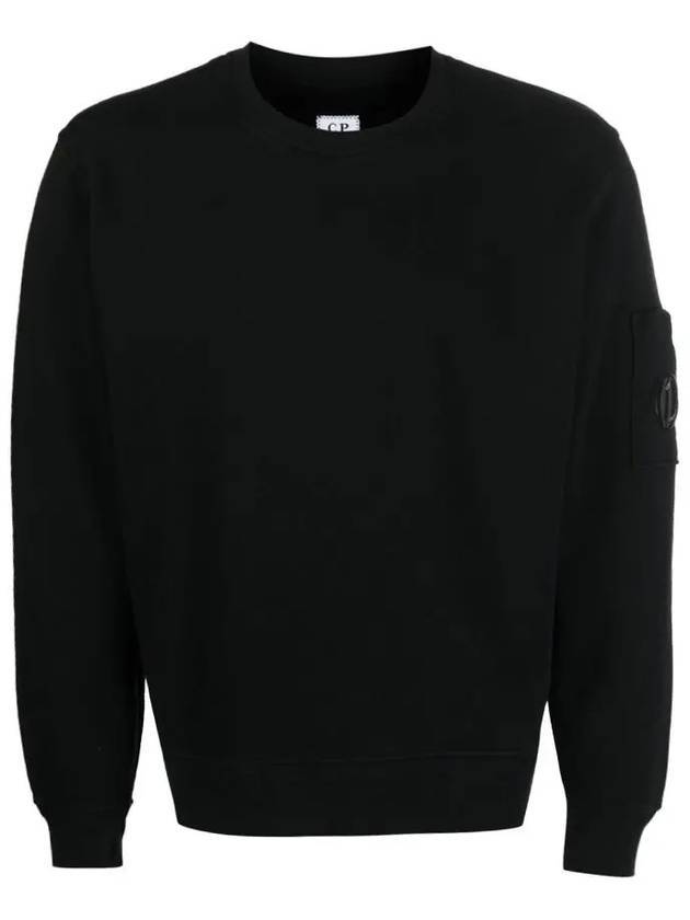 Cotton Fleece Sweatshirt Black - CP COMPANY - BALAAN 1