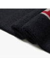 Jacquard Detail Scarf Black - SALVATORE FERRAGAMO - BALAAN 4