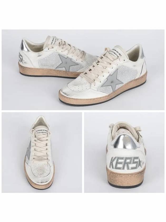 Ball Star Low Top Sneakers White Silver - GOLDEN GOOSE - BALAAN 3