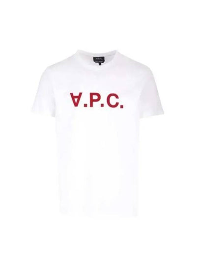 VPC Logo Organic Cotton Short Sleeve T-Shirt White - A.P.C. - BALAAN 2