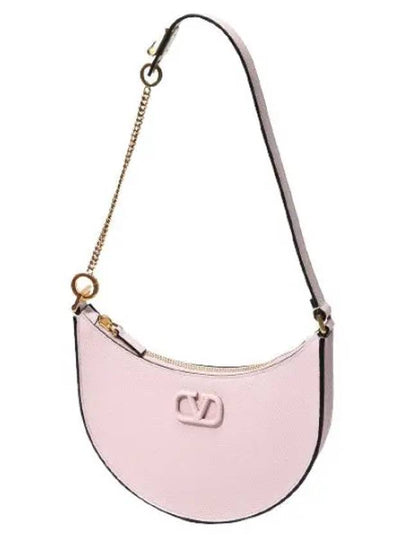 V Logo Classic Leather Chain Shoulder Bag Pink - VALENTINO - BALAAN 2