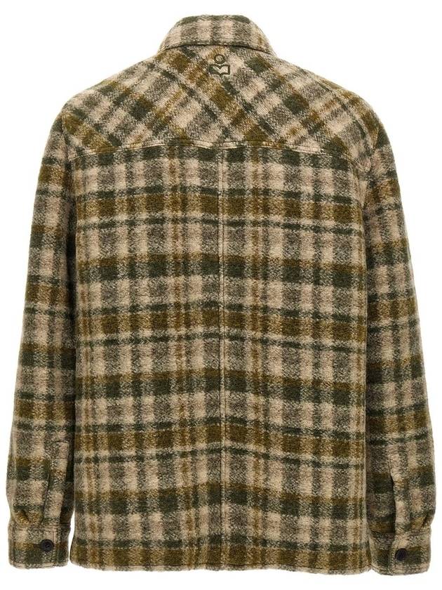 Kevron Check Wool Jacket Green - ISABEL MARANT - BALAAN 3