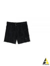 Distressed Belt Cotton Shorts Black - MSGM - BALAAN 2