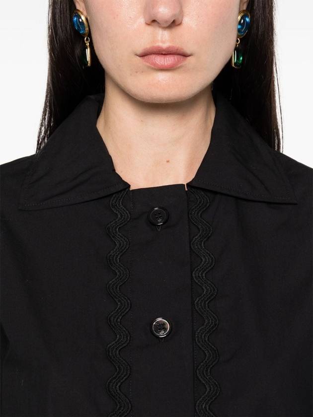 wave-appliqué cropped shirt - PATOU - BALAAN 5