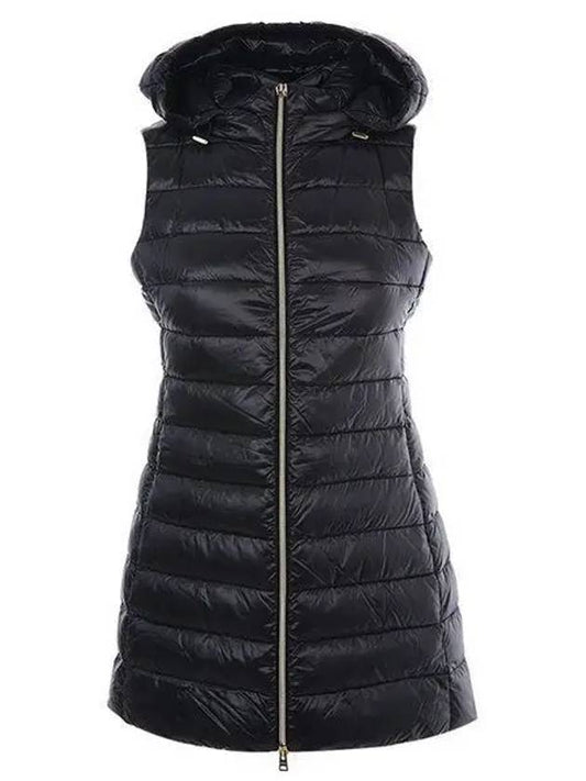 Serena Hooded Padding Vest Black - HERNO - BALAAN 2