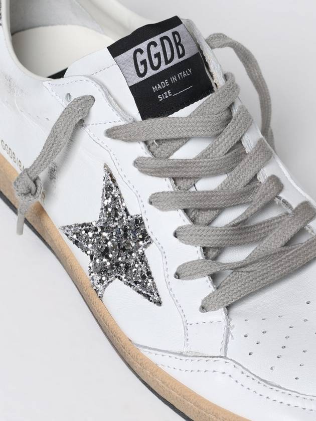 Ball Star Heel Tab Low Sneakers White Silver - GOLDEN GOOSE - BALAAN 5