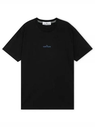 Stamp One Print Short Sleeve T-Shirt Black - STONE ISLAND - BALAAN 2