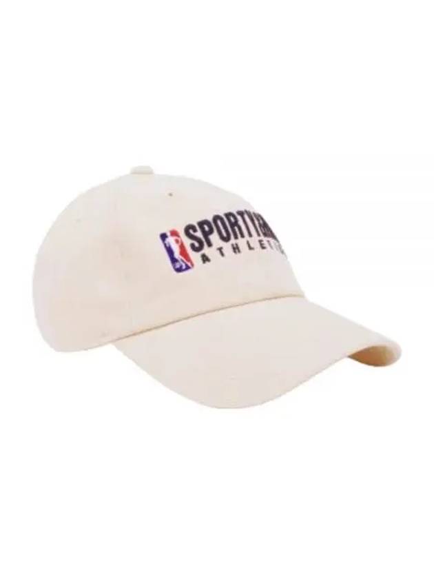 24 Team Logo Hat CreamNavy AC039S410TC - SPORTY & RICH - BALAAN 1