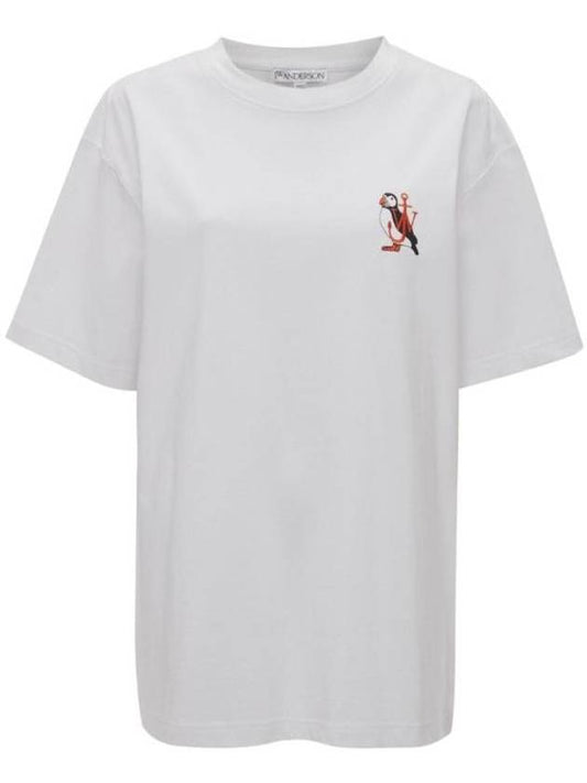 24FW JW Anderson short sleeve t-shirt JT0249 PG1606 001 WHITE - JW ANDERSON - BALAAN 1