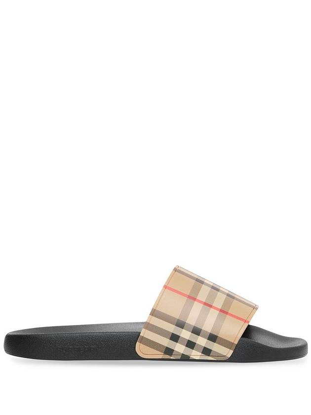 Vintage Check Slippers Beige Black - BURBERRY - BALAAN 2