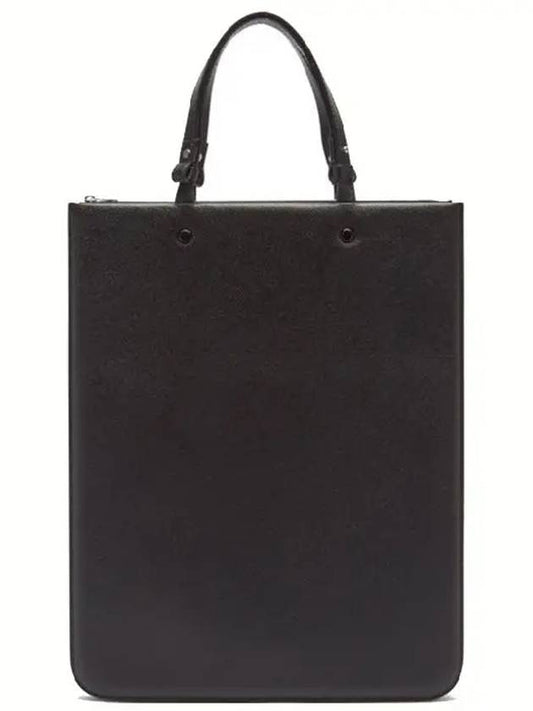 Stitched Leather Tote Bag Black - MAISON MARGIELA - BALAAN 2