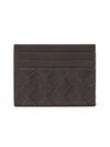 Intrecciato Leather Card Wallet Espresso - BOTTEGA VENETA - BALAAN 3