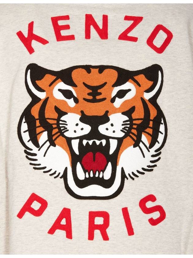 Long Sleeve T-Shirt FE58SW011 4MF 93 PALE GRAY - KENZO - BALAAN 4