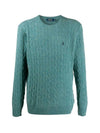 Embroidery Logo Pony Knit Top Green - POLO RALPH LAUREN - BALAAN 1