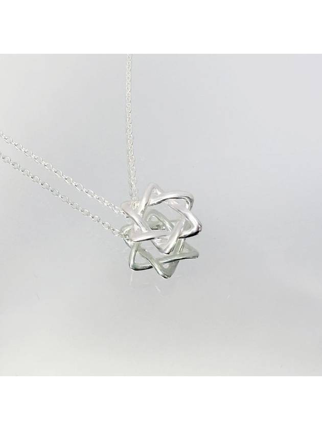 Tiffany Silver 925 Elsa Peretti Star of David Necklace 4VTIA07878 - TIFFANY & CO. - BALAAN 4