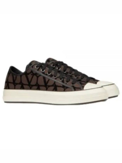 Iconographe Low Top Sneakers Brown - VALENTINO - BALAAN 2