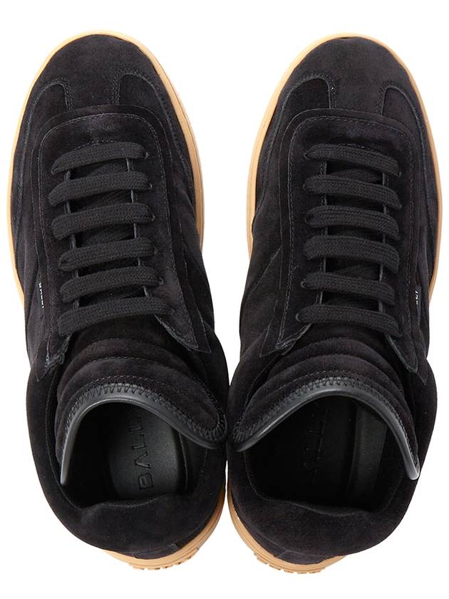 Farrell suede low-top sneakers black - BALLY - BALAAN 3