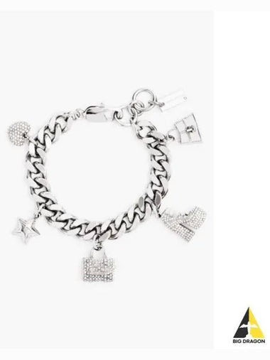 Pave Charm Bracelet SilverCrystal MBEFS24001SVX - MARC JACOBS - BALAAN 1