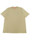 T Just Doval PJ Oval D Patch Short Sleeve T Shirt Beige - DIESEL - BALAAN 2