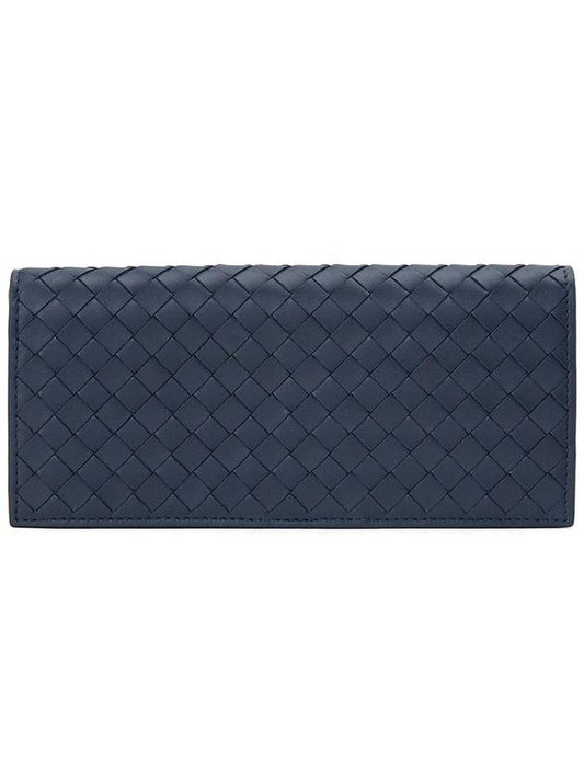 Intrecciato Continental Long Wallet Navy - BOTTEGA VENETA - BALAAN 2