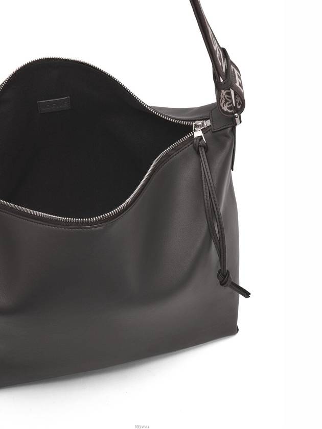 Supple Smooth Calfskin Cubi Cross Bag Dark Grey - LOEWE - BALAAN 3