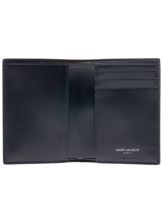 Men's Tiny Monogram Logo Half Wallet Black - SAINT LAURENT - BALAAN 11