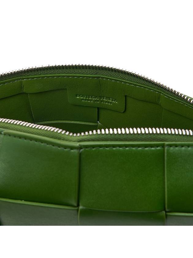 Cassette Intrecciato Leather Cross Bag Avocado - BOTTEGA VENETA - BALAAN 10