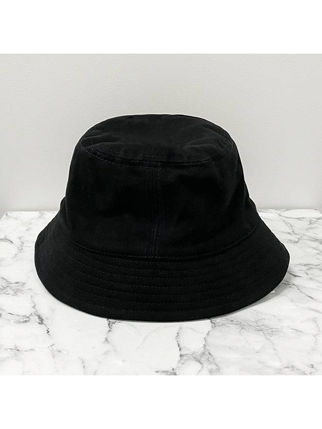 Hailey Embroidered Logo Bucket Hat Black - ISABEL MARANT - BALAAN 5