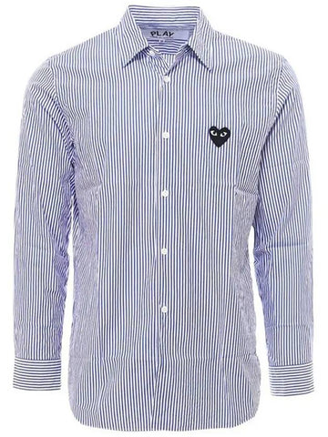 24SS Black Heart Waffen Striped Shirt P1B018 1 - COMME DES GARCONS - BALAAN 1