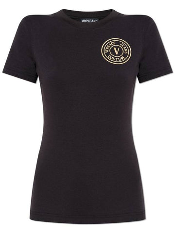 Versace Jeans Couture T-shirt With Logo, Women's, Black - VERSACE - BALAAN 1