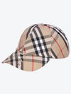 Vintage Check Base Ball Cap Beige - BURBERRY - BALAAN 3