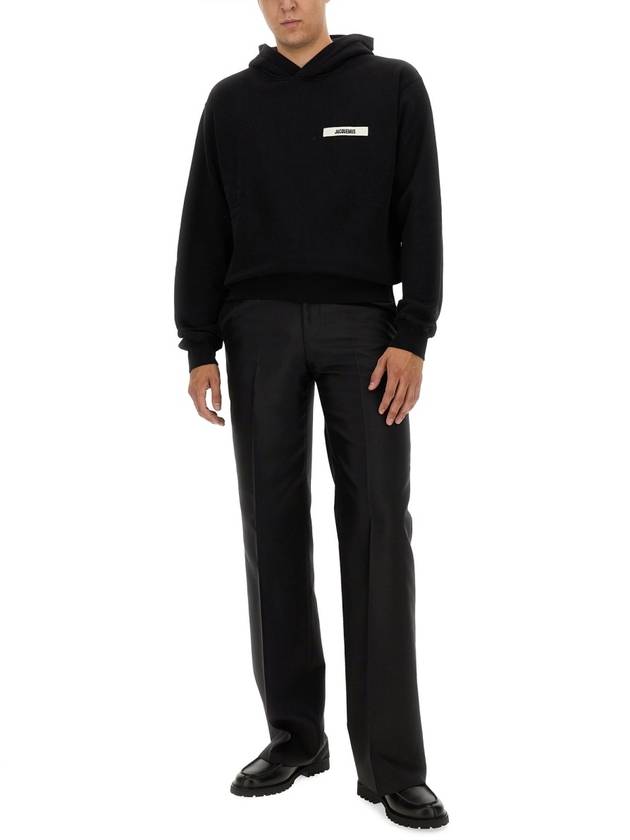 Le Gros Grain Hoodie Black - JACQUEMUS - BALAAN 3