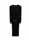 Leccio Virgin Wool Midi Dress Black - MAX MARA - BALAAN 2