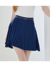 Golf Wear Uncut Chiffon Pleated Skirt Navy - J JANE - BALAAN 1